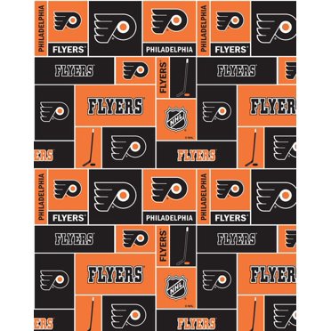 Philadelphia Flyers 100 Cotton Fabric With Tone On Tone Pattern Sold By The Yard Walmart Com