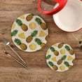 thumbnail image 2 of Pot Holders Trivets Set Cotton Potholders Set, Hot Pads Set of 2, Summer Pineapple Hot Pot Trivets One 9.45 Inch and One 7 Inch, 2 of 7