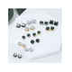 thumbnail image 3 of 12 Pares Aretes Falsos de Iman acero Inoxidable Lab.G Dorado, Plateado, 3 of 5
