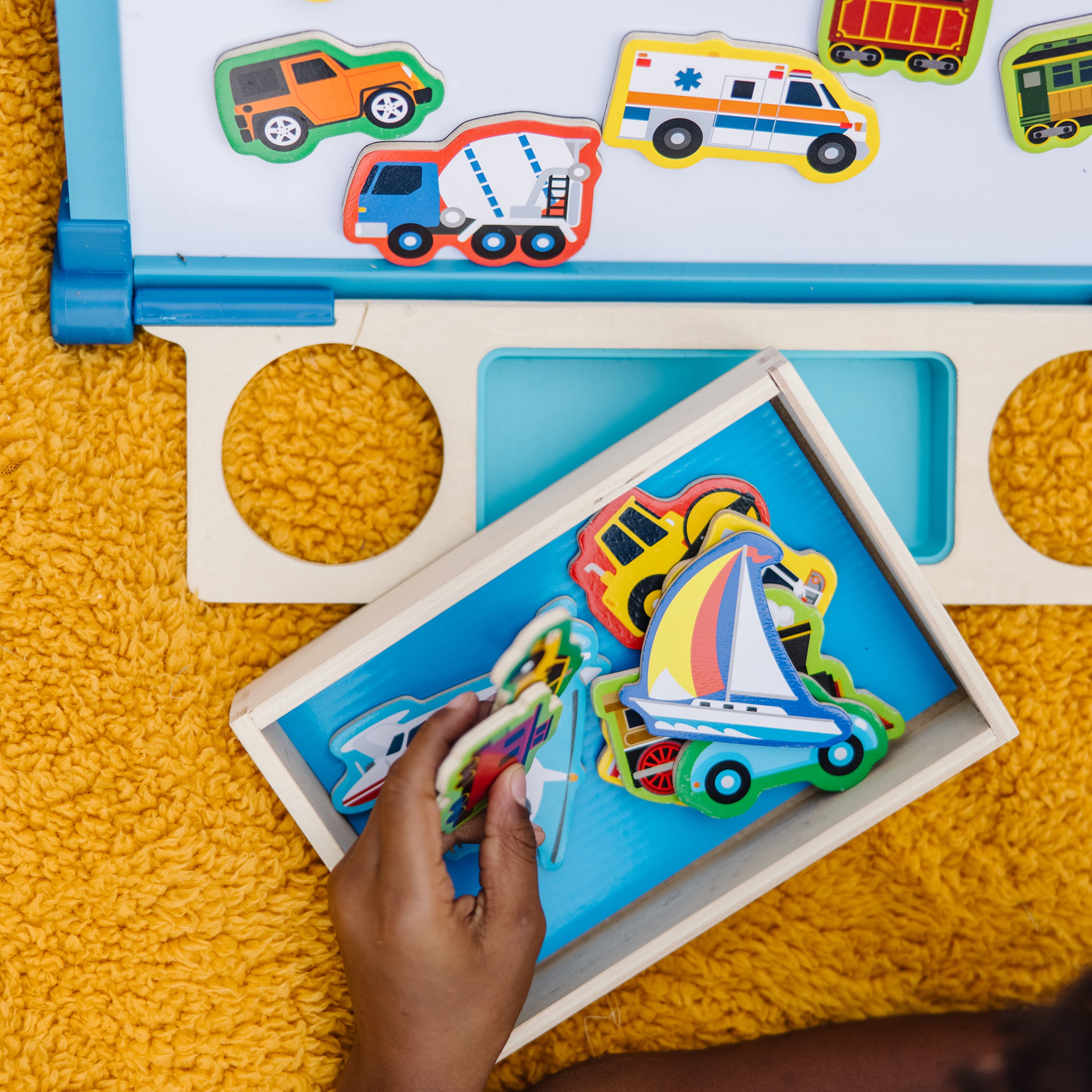 Melissa & Doug Wooden Magnets – Vehicles