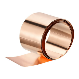 Copper Plate, Copper Foil Coil, Copper Strip, 99.9% Pure Copper Coil, for  Crafts/Maintenance/Electrical, Length 1m, Width 200mm, Thickness,0.01mm