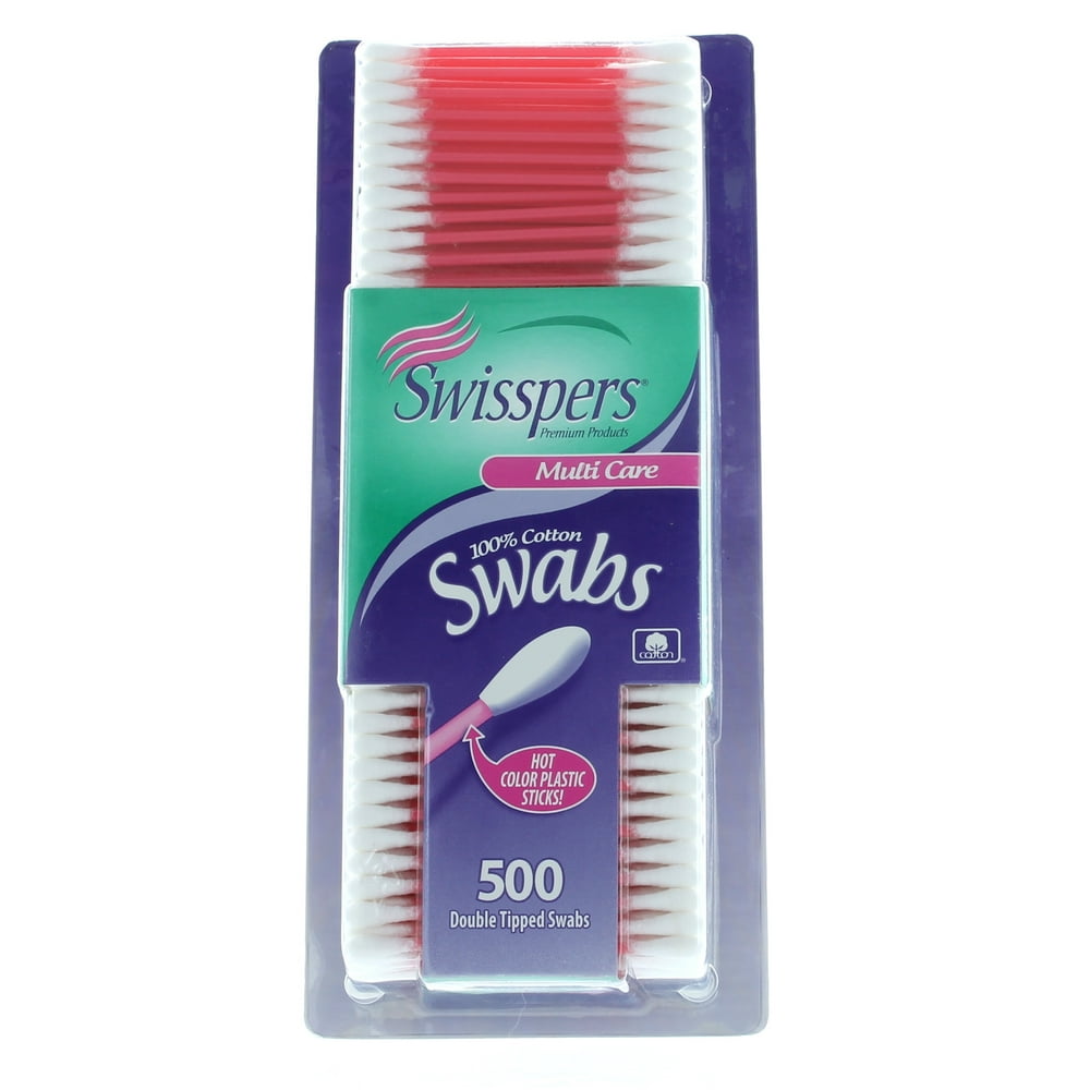 Swisspers Multi Care Cotton Swabs, 500 count