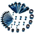 thumbnail image 6 of EHJRE 36 Pieces Ear Gauges Stretching Kit Taper 14G-00G Expanders Piercings AU Dark Blue, 6 of 7
