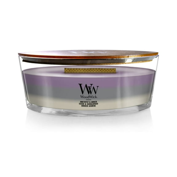 WoodWick Ellipse Trilogy Scented Candle, Amethyst Sky, 16 oz