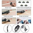 thumbnail image 5 of Reusable Caulk Tool, Interior Diy Projects For Kitchen Bathroom Use, Easy To Clean With A Damp Cloth, Multifunctional Silicone Scraper Set Sealant Smoothing Efficient Caulking, 5 of 5