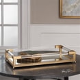 thumbnail image 2 of Bowery Hill Modern Mirrored Decorative Tray in Antique Gold, 2 of 4