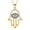 Gold, variant on Hamsa Hand of Fatima Necklace for Women 18K Gold Plated Evil Eye Pendant Necklace Amulet Jewelry Anniversary Gifts for Wife Girlfriend