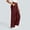 Wine wide leg palazzo pants for women a1, variant on Cagogo Women's Wide Leg High Waisted Trousers with Pockets Solid Casual Streetwear Long Palazzo Pants Vacation Beach Travel Lounge Trousers, Dark Gray M