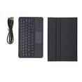 thumbnail image 2 of Teclado inalámbrico Accesorios de computadora duraderos desmontables con cubierta de cuero artificialNegro, 2 of 5