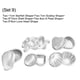 thumbnail image 3 of Juego De Moldes Para Bombas De Baño Hechos A Mano De aleación De Aluminio, 9 Formas Exclusivas Para Manualidades Con Gas Y Herramientas Para Hacer Pasteles DIY, Kit De Moldes, 3 of 7
