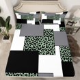 thumbnail image 1 of YST Modern Full Bed Sheets,Mid Century Striped Fitted Sheet for Girls Women,Abstract Leopard Pattern Bed Set,Retro Bedding Set with 2 Pillowcases Wrinkle Free,no Top Sheet（No Top Sheet）, 1 of 5