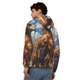 thumbnail image 4 of Naloa Blue Sky White Cloud Eagle Men’s Hoodies, Zip up Hoodie, Sweatshirts,Hoodies for Men Sizes S-3XL-Medium, 4 of 5