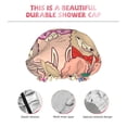 thumbnail image 5 of Kdxio Cute Lamas Print Shower Cap for Women,Elastic and Reusable,Double Waterproof Layers Bathing Hat, 5 of 9