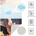 thumbnail image 4 of Dreamtimes Bathroom Rug Mats Howling Wolf Night Print, Bath Mats for Bathroom Non-Slip Super Soft Absorbent Microfiber Bath Rugs, Bathroom Rugs for Bathroom Floor, Tub and Shower, 24"x16", 4 of 4