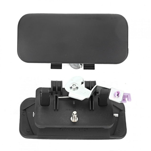Manija de la puerta exterior izquierda del centro del automóvil, reemplazo de la manija de la puerta exterior delantera del lado del conductor del automóvil 1494055 Ajuste para MK6/MK7 Negro