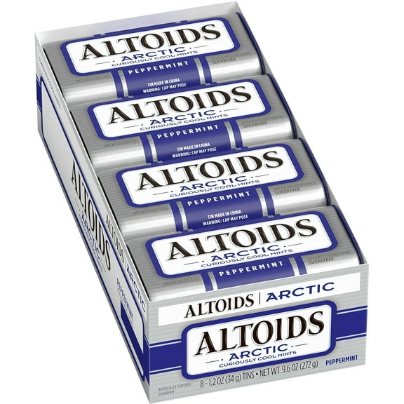 Altoids Sugar Free Peppermint Mints 9.6 oz. 8 Pieces/Pack 8/Box (209-00488)