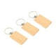 thumbnail image 3 of 100 Piezas Llavero de Madera en Blanco Llaveros de Madera de Bricolaje Regalos de Etiquetas Clave Rectángulo Amarillo, 3 of 8