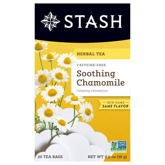 Pack of 2 Stash Caffeine Free Chamomile Herbal Tea, 20 ct (Package May Vary)
