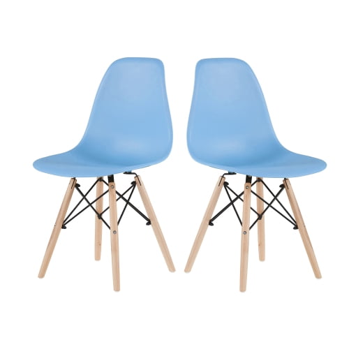 light blue plastic chairs