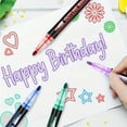 thumbnail image 4 of Dual-Line Contour Pen Set: Dreamy Colorful Highlighter Pens for DIY & Fluorescent Marking, 4 of 9