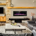 thumbnail image 4 of Wall&nbsp;Mounted&nbsp;or Recessed Electric&nbsp;Fireplace&nbsp;with&nbsp;Remote&nbsp;Control and&nbsp;Timer, Thickness 3.8 inch , Top Air Outlet, 4 of 9