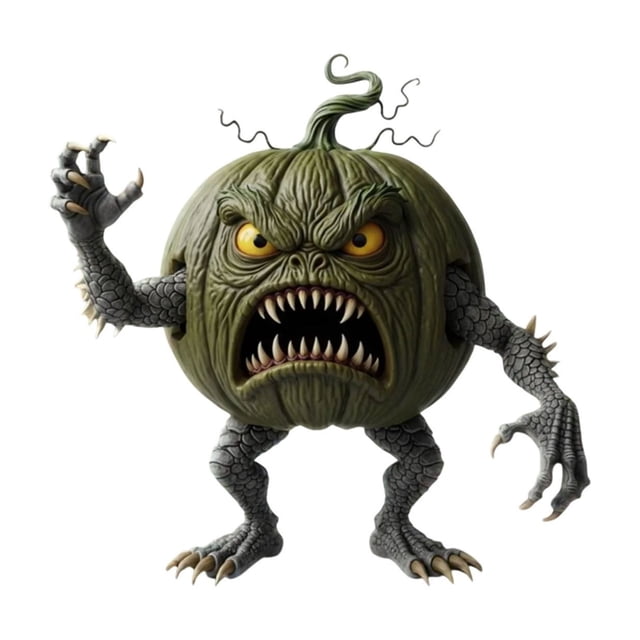 Ltdhehe Halloween Decorations Mutant Pumpkin Statue Resin Desktop Ornament For Home Party Decoration
