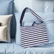thumbnail image 4 of unbranded Tote Reversible A Rayas Con Gran Capacidad Para Hombro Y Uso Diario Y Compras, 4 of 7