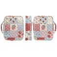 thumbnail image 2 of Yuyamidu Cute Strawberry Bible Cover for Women Flowers Quilted Bible Tote Bag with Handle and Organizer Pouch for Standard Bibles Couple Floral Church Bag for Study Travel, 2 of 8