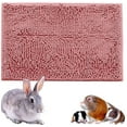 thumbnail image 1 of Long Plush Bunny Rabbit Guinea Pig Bed, Winter Warm Bunny Blanket for Rabbits, Guinea Pig Cage Liners Washable Reusable, 1 of 7