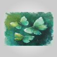 thumbnail image 2 of RMDQTR 20" × 24" U Shape Bathroom Rugs Plush Toilet Base Mat Soft Rugs Non Slip Absorbent Deep Green Butterfly Whisper, 2 of 9