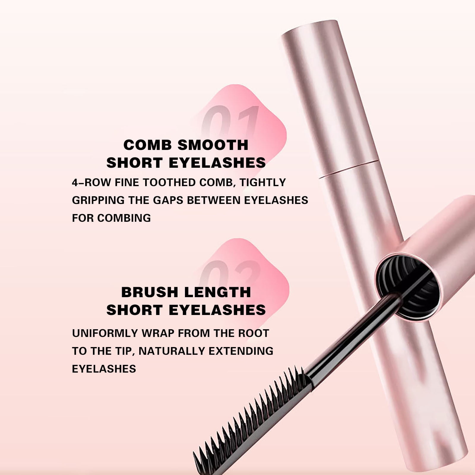 Mascara Longue Tenue AOU 'All Day' - K-Beauty Coréenne 3.5g, Teinte Rose Satin, Neuf