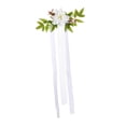 thumbnail image 2 of Decoraciones para el pasillo de bodas, respaldos de sillas para el pasillo, decoraciones florales, exquisitos arreglos florales para bancos de iglesia para eventos, banquetes y fiestas, 2 of 8