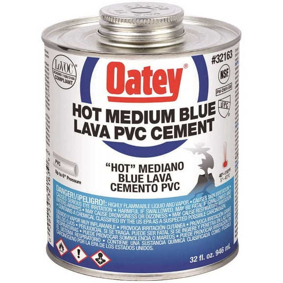 Oatey 321633 32 oz. PVC Blue Lava Hot Cement