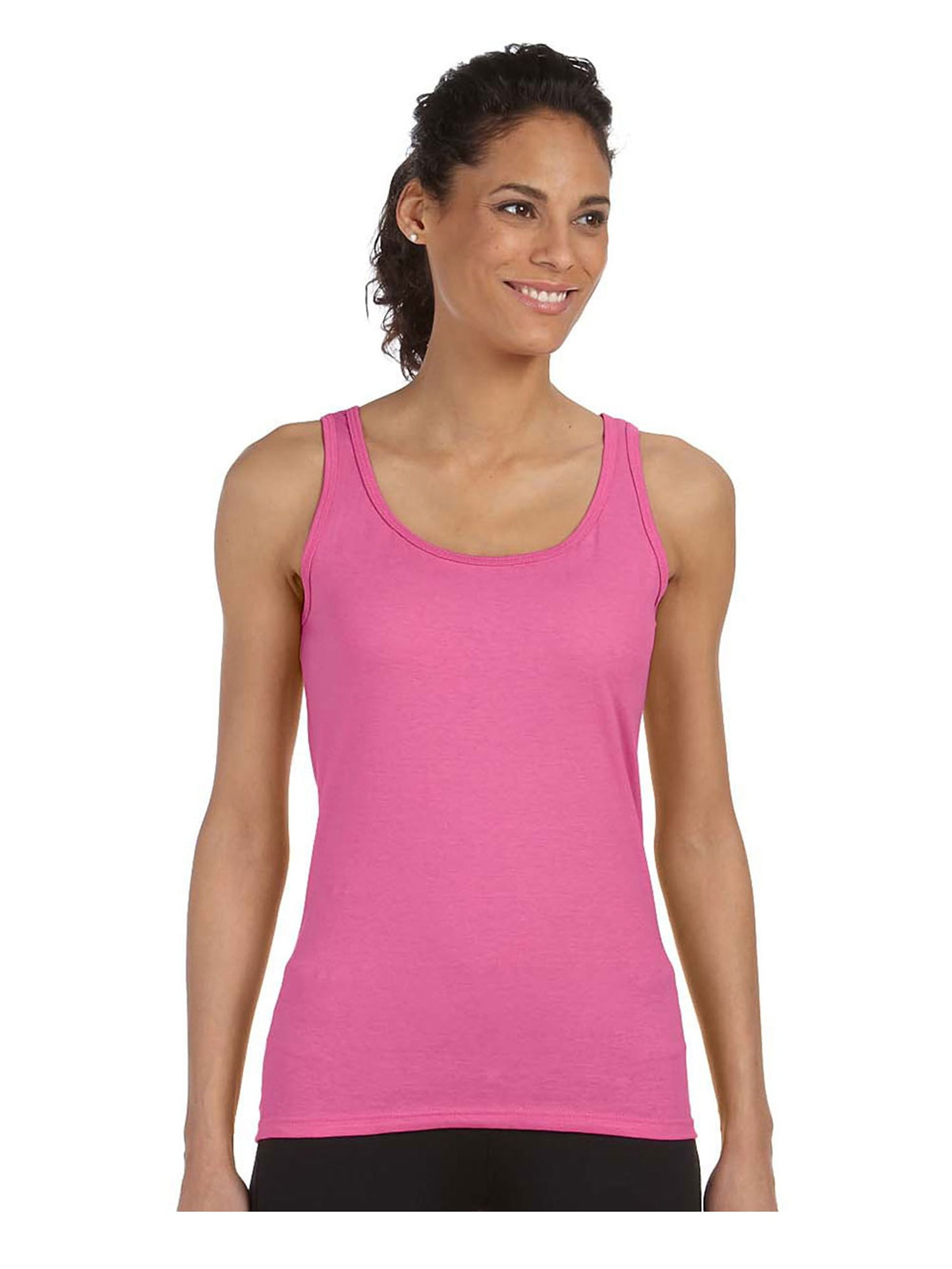 Gildan Women's Rib Knit Preshrunk Fit Softstyle Tank Top, Style G64200L - Walmart.com