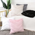 thumbnail image 7 of PiccoCasa Set of  2 Faux Fur Decorative Throw Pillow Covers Soft, 16 x 16 Inch Pale Pink, 7 of 7