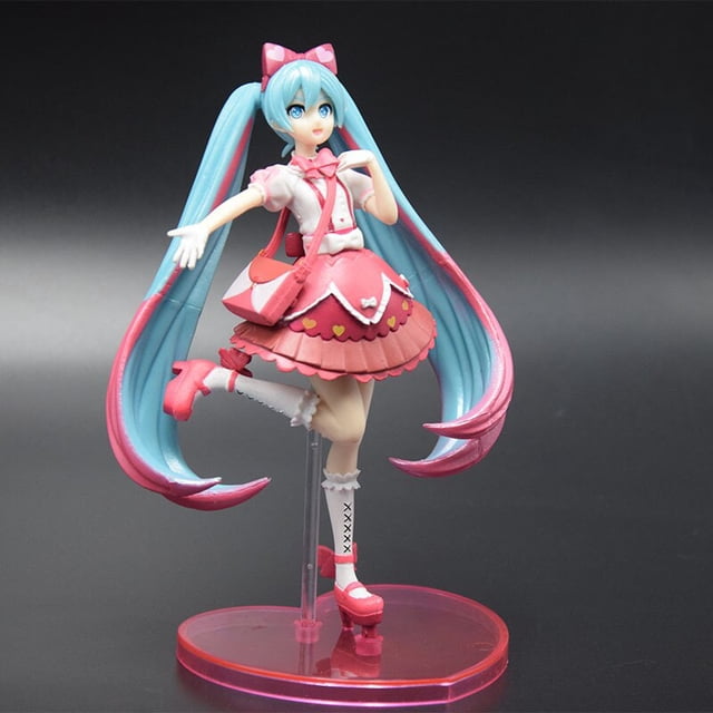 Muñeca de Anime japonés Hatsune Miku, modelo móvil de PVC, colección de chicas bonitas, muñeca de flor de cerezo rosa, Lyme Sexy23cm zhangyuxiang unisex