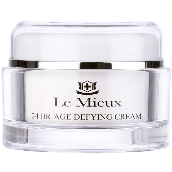 Le Mieux 24 horas. Age Defying Cream - Crema hidratante facial con ácido hialurónico y péptidos, crema facial antienvejecimiento rica, sin parabenos ni sulfatos (1,75 oz / 52 ml)