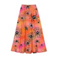thumbnail image 5 of Vynhevius Women Halloween Print Skirt Elastic Waist A-line Flowy Party Maxi, 5 of 5