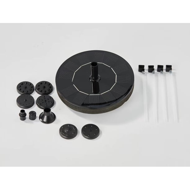 Fuente solar para estanque de peces, fuente flotante, rociador de agua circulante, pequeña fuente de oxígeno de alta potencia para patio al aire libre