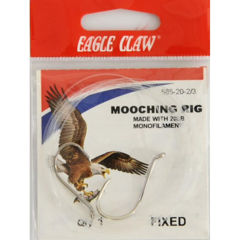 Eagle Claw 585H-20-2/3 Salmon Fixed Mooching Rig, Size 1/0-2/0 
