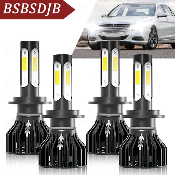 For Mercedes Benz GL450 2007-2012 White Front LED Headlight Bulbs High/Low Beam