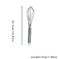 thumbnail image 5 of US 3-6 Pcs STAINLESS STEEL BALLOON WIRE WHISK WHIP MIX STIR BEAT 8/10/12 inch, 5 of 12