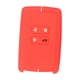 thumbnail image 3 of Funda para llave de coche, funda de silicona para llavero, protector único de 4 botones, regalo para coche Línea Blanca Roja, 3 of 8