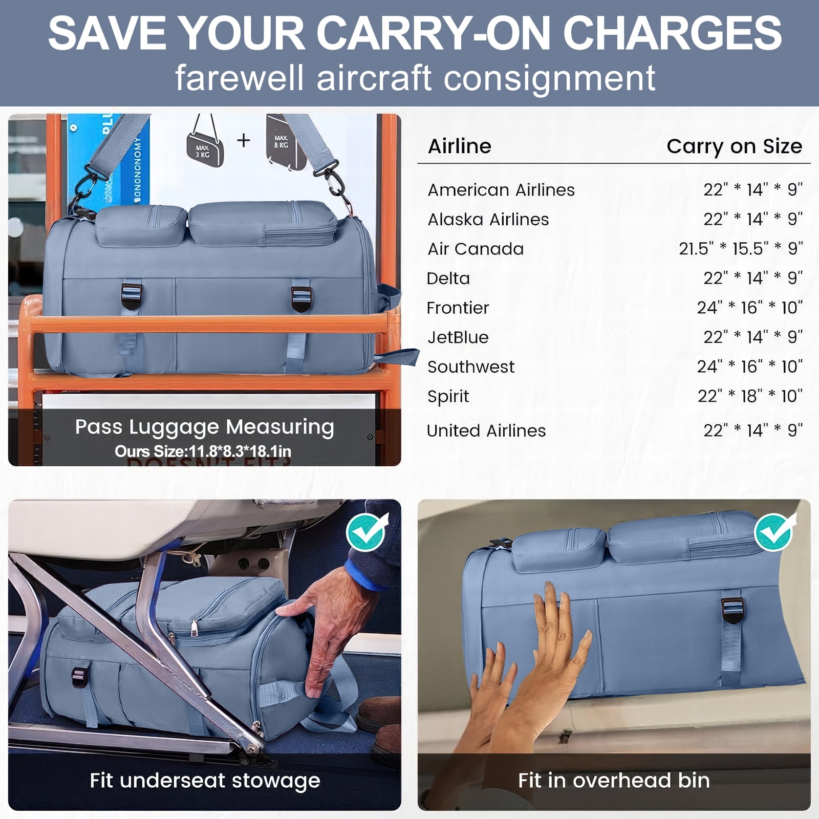 Gynky Duffle Bag Gym Bags Waterproof Sports Duffel Bags Travel Weekender Bag for Men Women Overnight Bag with Shoes Compartment