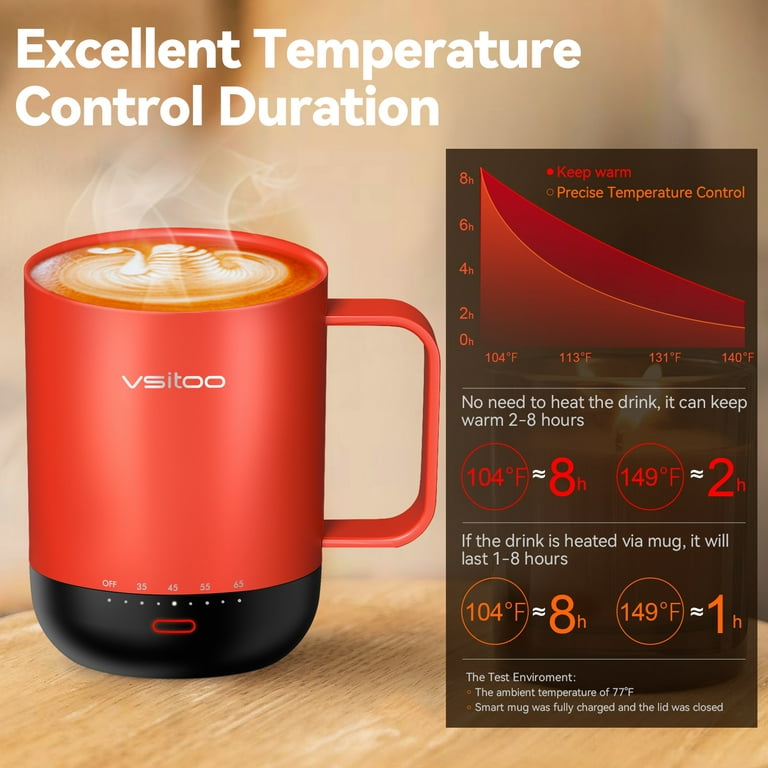 Bsigo RNAB0BWDNBW13 bsigo electric led display smart coffee mug