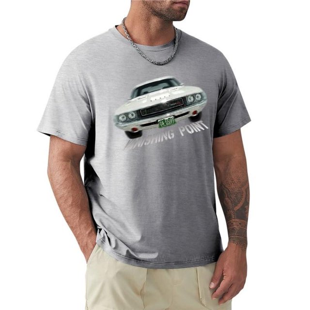 Camiseta de punto que desaparece para hombre camisa de gran tamaño ajustada Verano