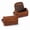 Brown, variant on 2 Pcs Leather Toiletry Bag for Men with Hanging Hook, Dark Brown Travel Shaving Kit for Groomsmen Gift, Wedding Proposal Father Gift Set of 2