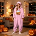 thumbnail image 4 of Unisex Couples Halloween Jumpsuit Costume Matching Loungewear Sleepwear Cosplay Outfit For Party Dress Up Home Lounge Night Events Photo Sessions Seasonal Gatherings And Holiday Wear, 4 of 7