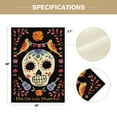 thumbnail image 6 of Sm:)e Dia De Los Muertos Sugar Skull Day of the Dead House Flag 28x40 Inch, 6 of 8
