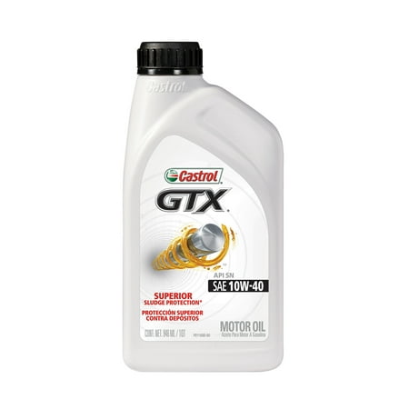 Castrol GTX 10W40 Conventional Motor Oil, 1 qt